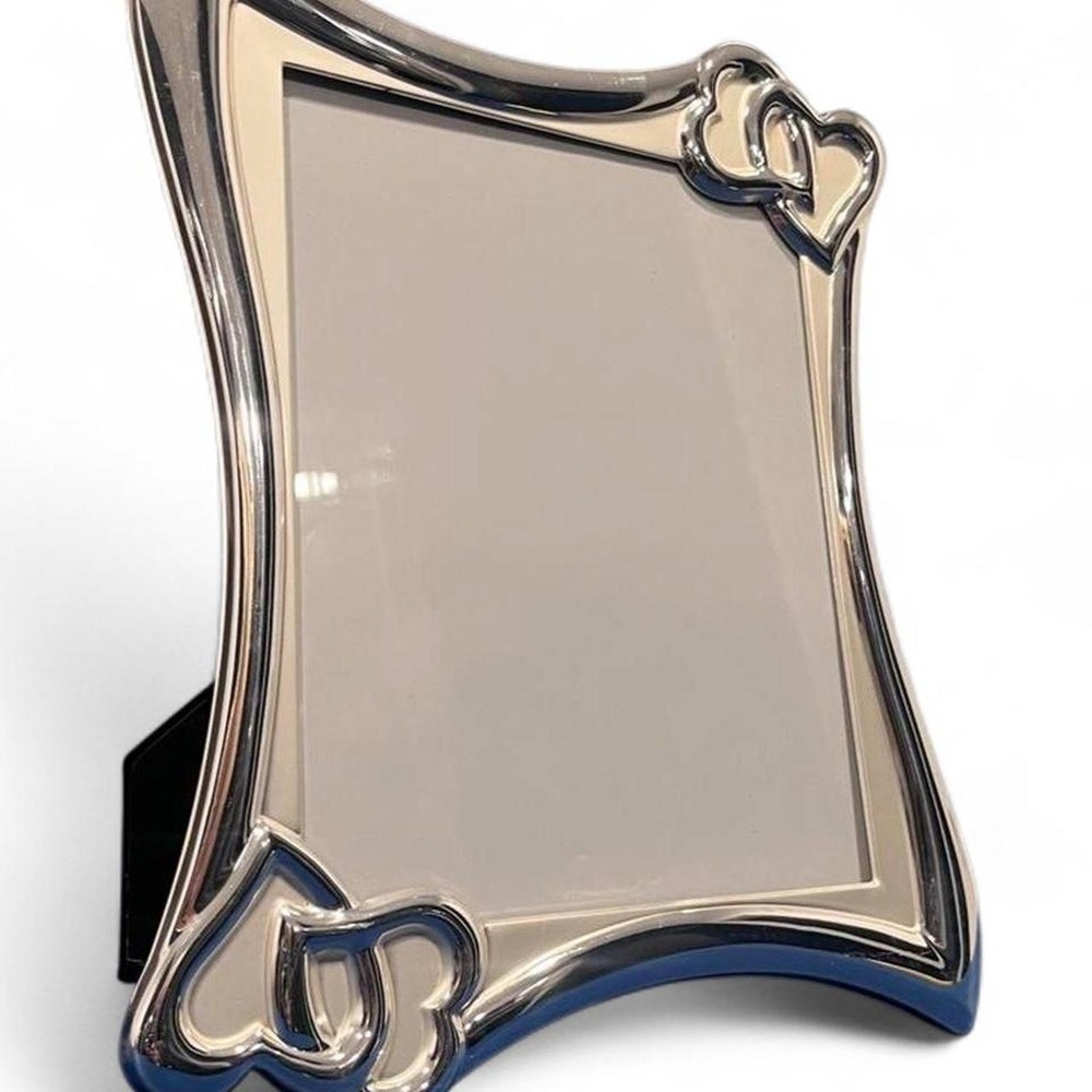 LENOX WEDDING PROMISES PHOTO FRAME HEARTS SILVER 8x10 COLLECTIBLE DISCONTINUED